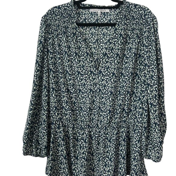 Abstract dotted peplum top from Collective Concepts size 3X - Picture 1 of 6
